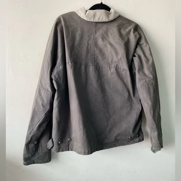 ATLAS Snow-Shoe Company Vintage Waxed Cotton Jacket Men's Large Gray Utility - Picture 3 of 9